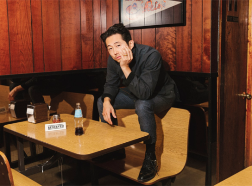 mccartneyiii: Steven Yeun photographed by Matteo Mobilio for GQ Magazine