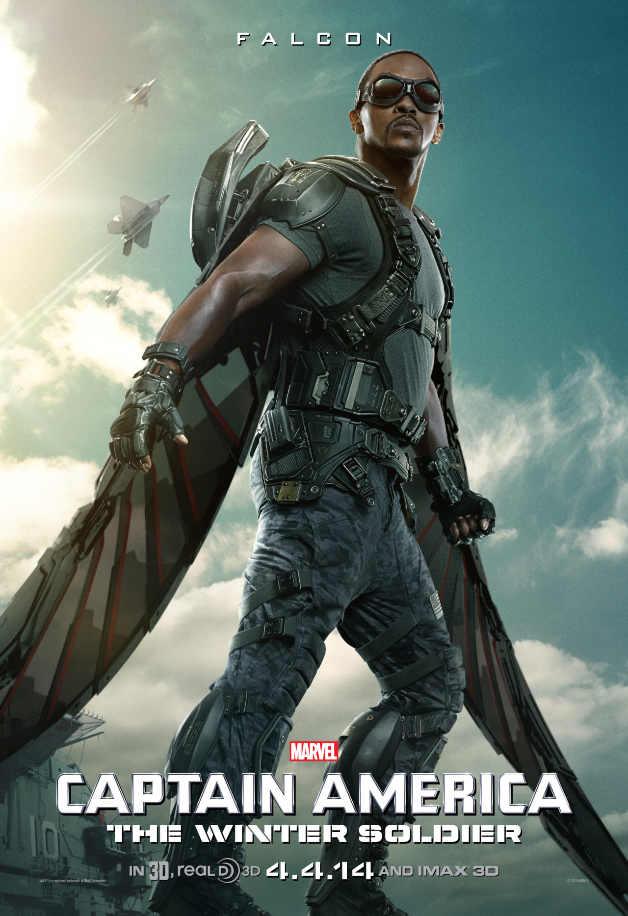 marvelentertainment:
“ Falcon takes flight on the brand new poster for Marvel’s “Captain America: The Winter Soldier,” hitting theaters April 4, 2014!
”