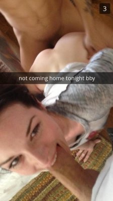 cheatingsnapchatgfs:  Your GF is busy tonight, like most nights lately…