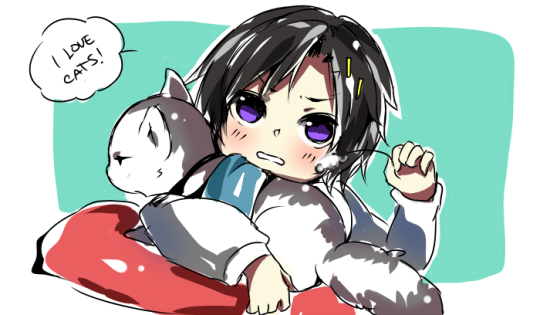 gyumichi:  They do their comforting in their own way equally <3 They do fight a lot, which often leads to detentions, hence the wrist grabbing illustration you saw. They fight often because Gyu bullies other students and Mich tries to defend them.