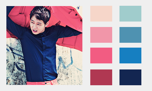 parkyooch:  yoochun; singles color palette 