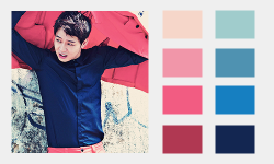 parkyooch:  yoochun; singles color palette