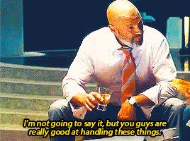 ittybittymanatee:spectralarchers:WHAT IF ▬ Obadiah Stane and Alexander Pierce had common interests i