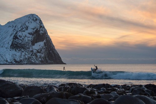 bobbycaputo: Extreme Surfing On Arctic Circle | Olivier Morin Surf instructor Tommy Olsen monitors h