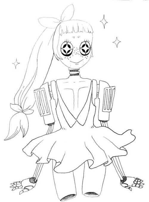 zinbidraws:Here’s a Blythe doll inspired Sapphire Melody (wip)
