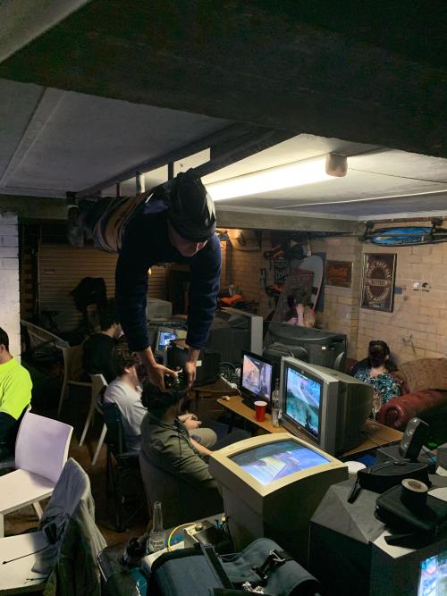 We recreated a timeless image at our Halo LAN party via reddit