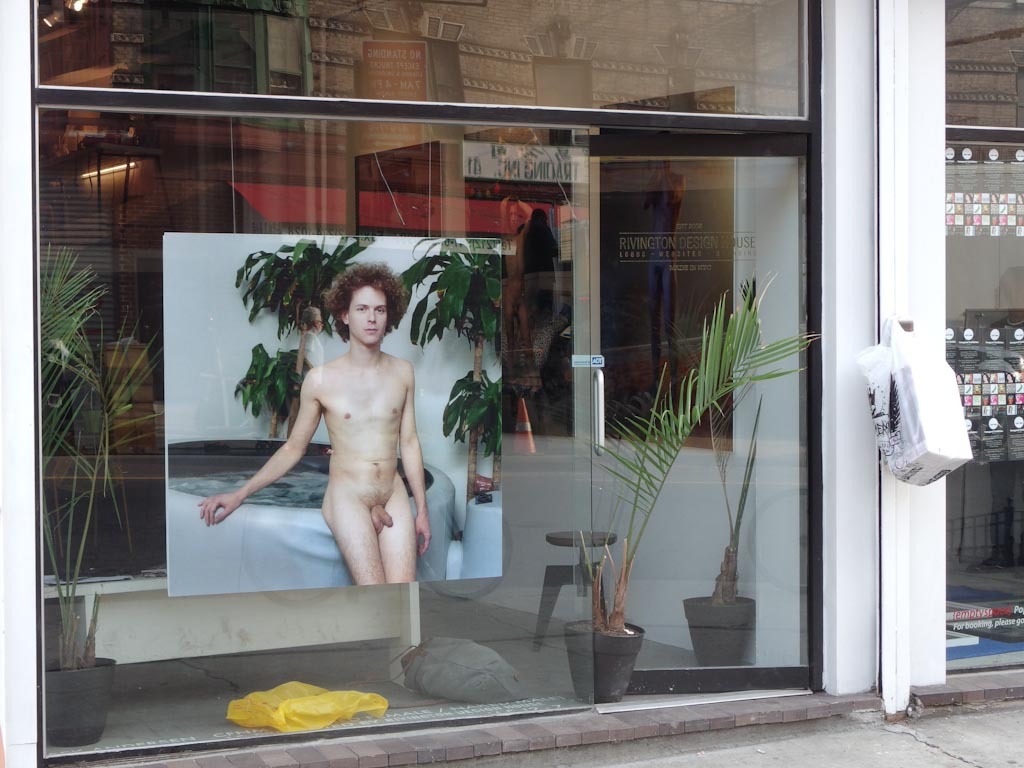 maleinstructor:  A photograph of a nude male in a downtown Manhattan gallery’s