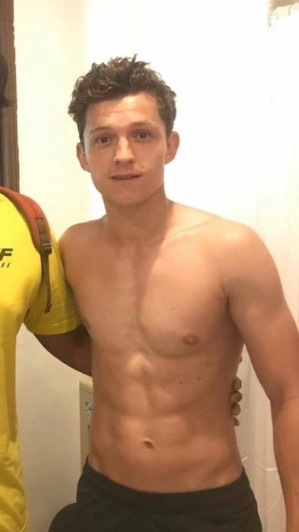 Tom Holland shirtless and bulge pics Source: mancelebs.com 