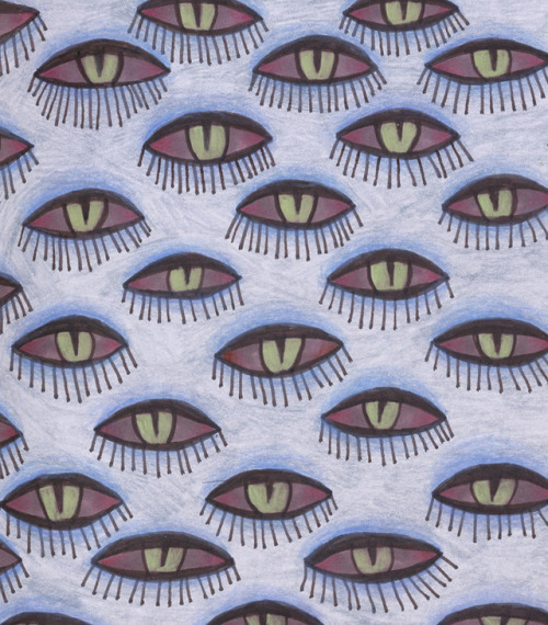 Ana Sender (Spanish, b. 1978, Terrassa, Barcelona, Spain) - Eye Pattern, 2013  Mixed Media