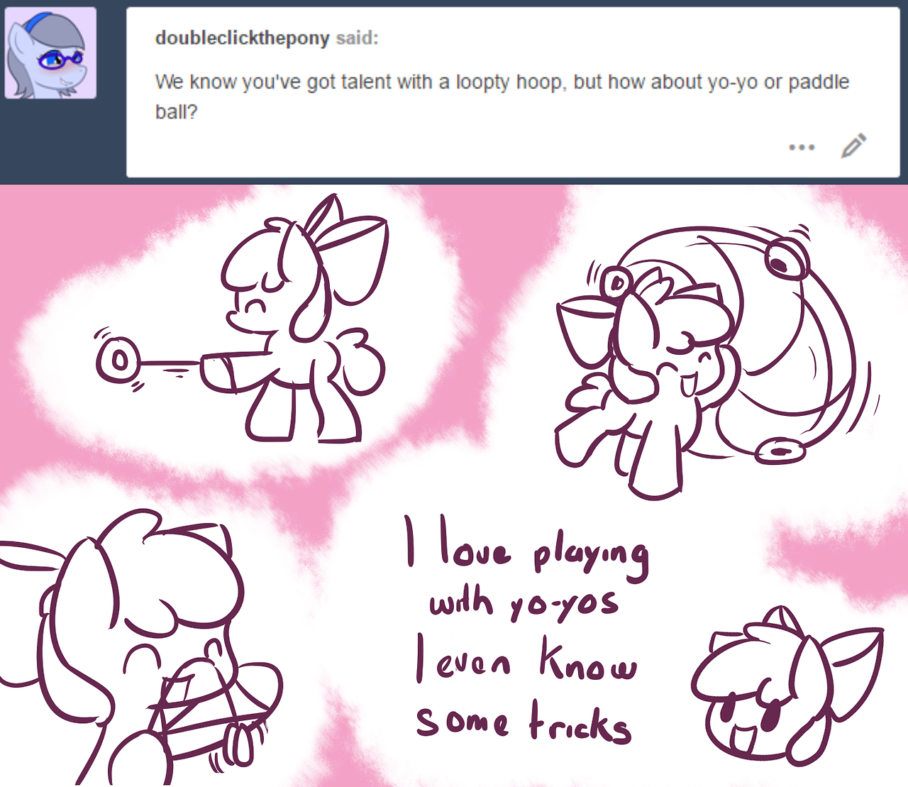 asklittleapplebloom: asklittleapplebloom:  AppleBloom answers RANDOM QUESTIONS (Part
