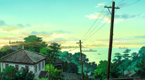 ghibli-collector: Hue Cycle Skies of Studio Ghibli’s From Up On Poppy Hill - Dir. Goro Miyazak