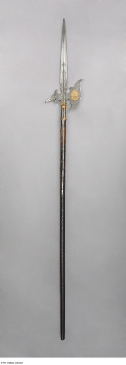Saxon halberd, late 16th century.from The Wallace Collection
