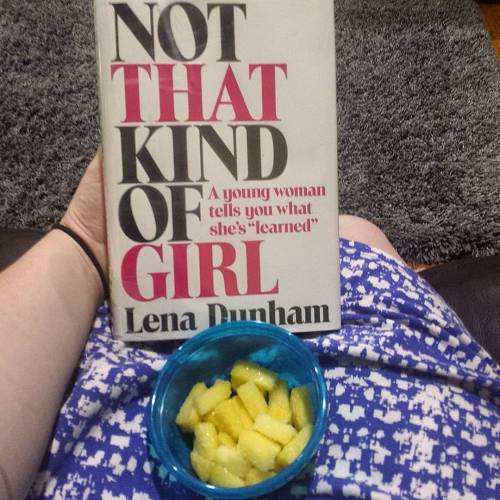 #NotThatKindOfGirl &amp; #frozen #pineapple at #work I really feel like @lenadunham would highly #a