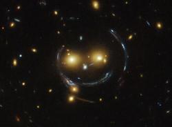 The universe sent us a smiley face from 7.5 billion light-years away :) 