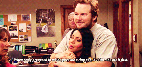 voldeadmort:   relationship goals: april and andy                              