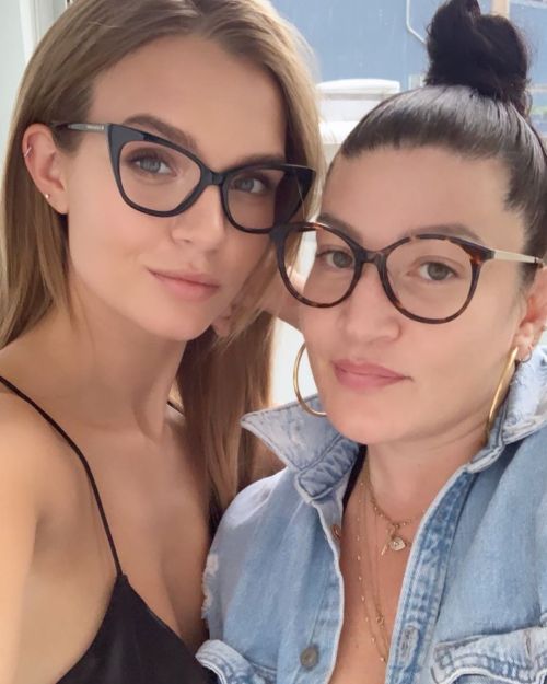 Josephine Skriver & Danielle Priano via Danielle’s Instagram. (April 14, 2021)
