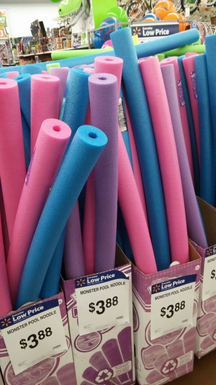 ultra-bi-olent:Wal-Mart’s pool noodle section speaks to me…