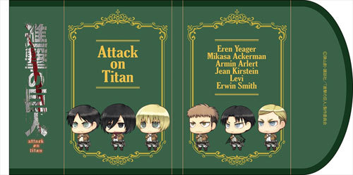 snkmerchandise: News: SnK Takara Tomy Arts Stickers, Mugs, Pouches, & Book Covers Original Release Date: September & October 2017Retail Price: Various (See below) Takara Tomy Arts will be releasing a variety of merchandise featuring Eren, Mikasa,