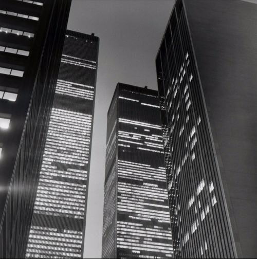 standingatthefence:Peter Hujar, The World Trade Center at Night, 1976Vintage gelatin silver print