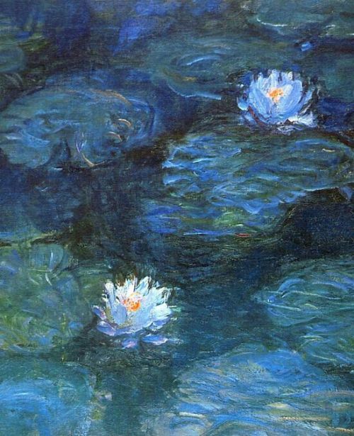 Blue Water Lilies by Monet