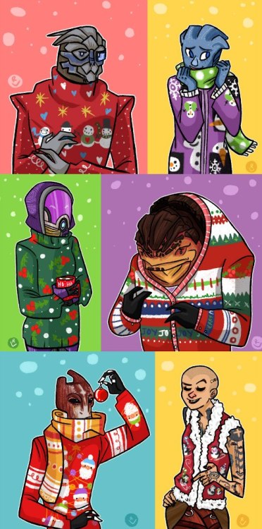 kytes-ra:  ME sweater bonanza by robotverve 