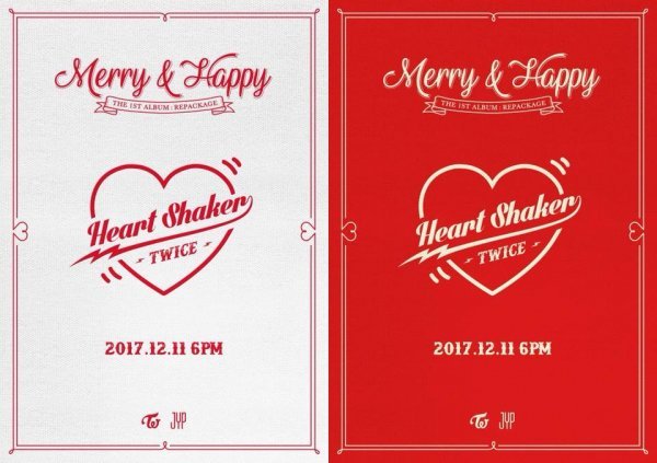Twice Announces Repackage With Heart Shaker More They Re About To Shake Everyone S Hearts Again Get It Get It Lol Twice Is Coming Back With Their Repackaged Album On December 11th Can T Wait