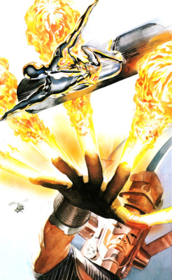 comicbookvault:  Silver Surfer & GalactusMARVELS