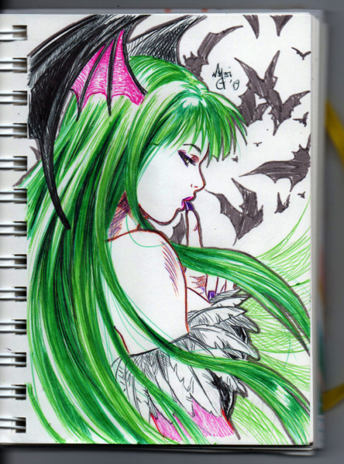 Day 27 - Morrigan. I swear, not a &ldquo;first&rdquo;. Who *ever* remembers my other Morrigan art, w