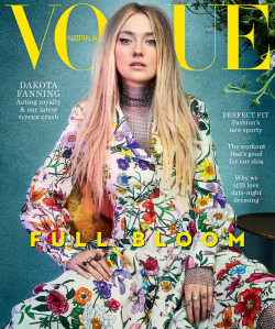 Vogueaustralia:  Dakota Fanning Wears Gucci On The Cover Of Vogue’s February 2018