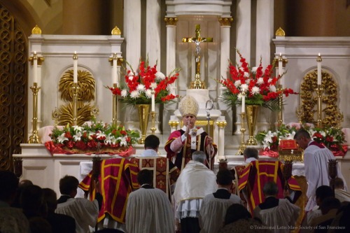 Pontifical Mass at the Throne Celebrated by Archbishop Salvatore Cordileone, on the occasion of the 