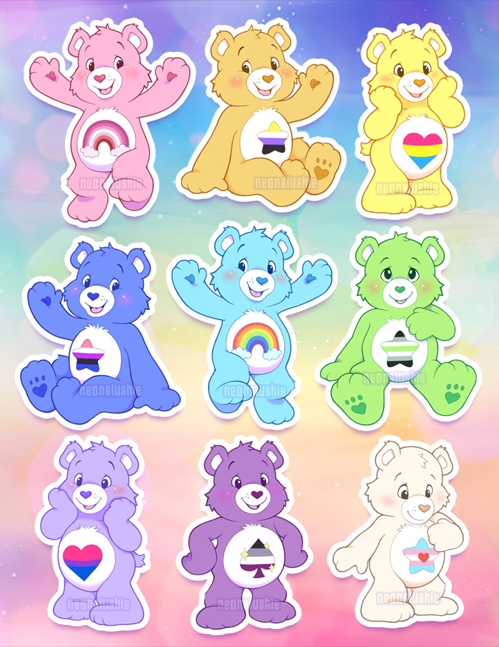 Care Bear stickers – Trippie Hippie