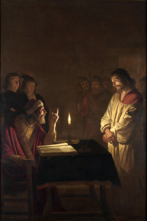 Christ Before the High Priest (c.1617). Gerrit van Honthorst (Dutch, 1592-1656). Oil on canvas. The 