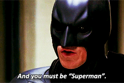 im-rey:  The Man of Steel comes across The Dark Knight. 