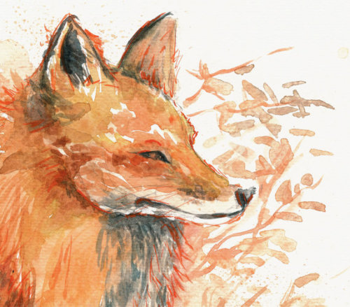 Fox Painting // FannyPhAndArt