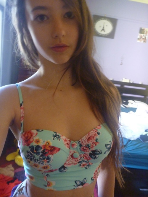 Cute teen girl selfie