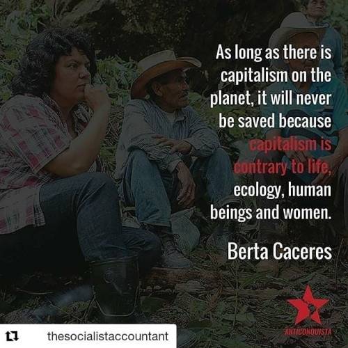 #Repost @thesocialistaccountant (@get_repost)・・・Two years ago, Indigenous Honduran activist Berta Cá