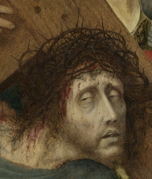 Quentin Matsys - Way to Calvary (c. 1510). Detail.