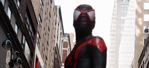 nikolasdraperivey:  x3rk:  nikolasdraperivey:  “Maybe the costume is in bad taste.” -Miles Morales   Cinematic Miles Morales-Ultimate Spider-Man 2 Photoset 2 (with better edits) This still isn’t half of the pictures taken. I hope you enjoy!  Based