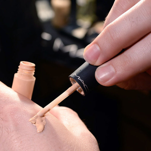 maccosmetics:  Backstage at Bouchra Jarrar, Paris Haute Couture