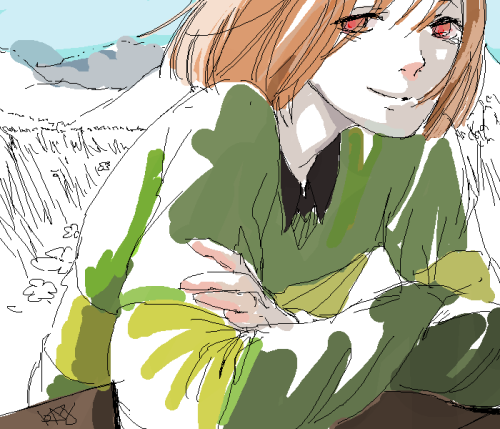 6lamwave:  fastest Chara sketch of my life  I really like the way this sketch turned out