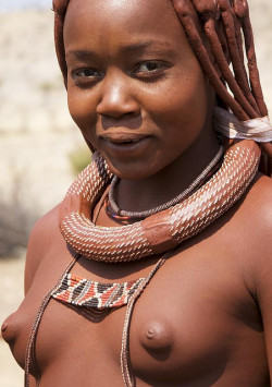 Namibian Himba girl, by Georges Courreges.