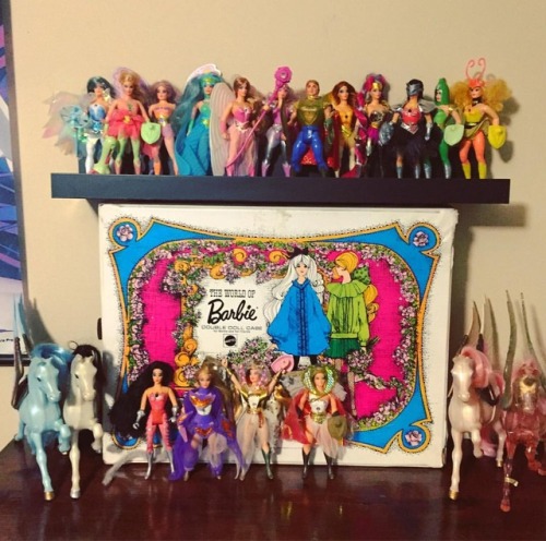 I love my little #SheRa collection - possibly even more than my ponies. THIS is my childhood, lol. I