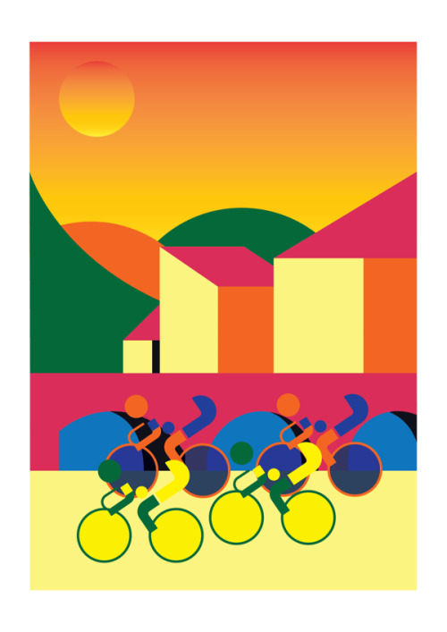 bicyclestore:  Cycling illustration by Nick Hill