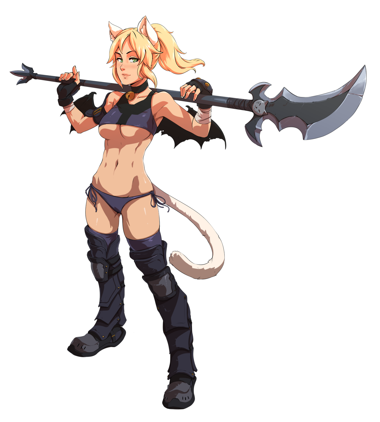 bnfworld: sapphicneko:  New iteration of BnF Neeks :) Shes traded in her sword for