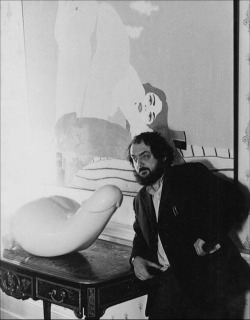 desaparecidos:  Stanley Kubrick on the set of A Clockwork Orange. 