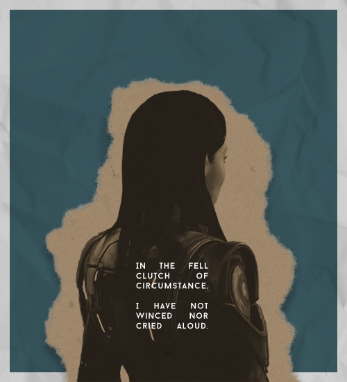 alistairetheirin: Invictus, William Ernest Henley ashley williams for the mass effect ladies project