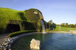 mjsloveslave: sixpenceee: Swarovski Crystal Worlds in Wattens, Austria. Multimedia artist André Heller created a world of wonder to celebrate Swarovski’s hundredth anniversary in 1995. Heller’s thematic centerpiece for Swarovski Crystal Worlds