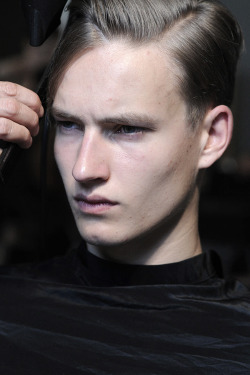 strangeforeignbeauty: Frederik Ruegger | Backstage at Ports 1961 Spring/Summer 2015 