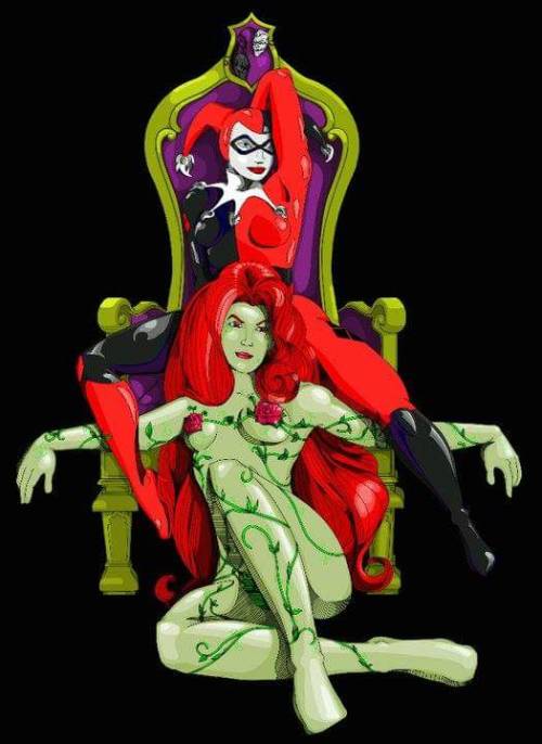 Fan Art Of Harley Quinn And Poison Ivy