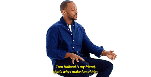 whatadaytoexplode:    Anthony Mackie Answers the Web’s Most Searched Questions | WIRED - [does anthony mackie like tom holland]